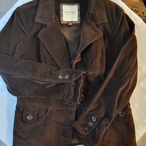 Women's dark brown corduroy jacket
